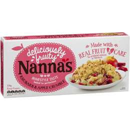 Nannas Apple and Rhubarb Crumble 550g