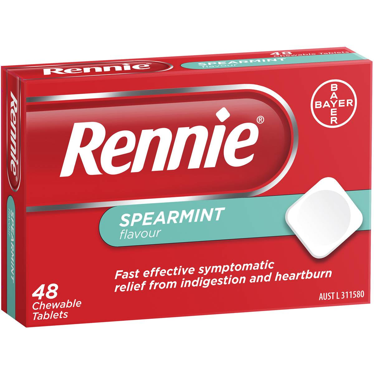 Rennie Antacid Tablets 48pk