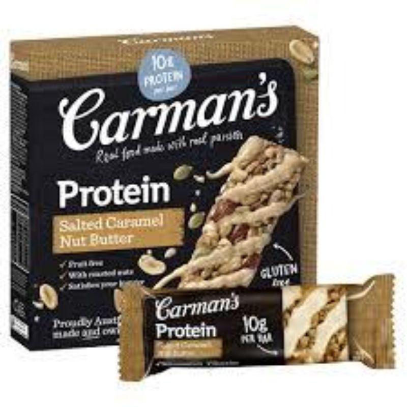 Carman's GF Salted Caramel Nut Butter Protein Muesli Bars 5pk