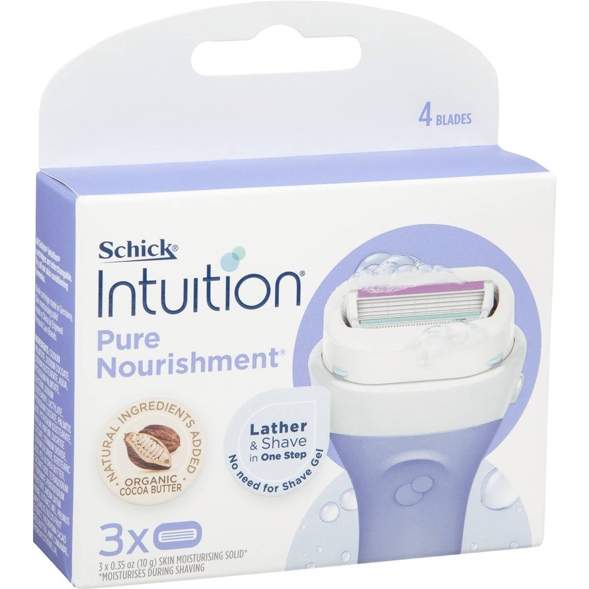 Schick Intuition Pure Nourishment Cartridges 3pk