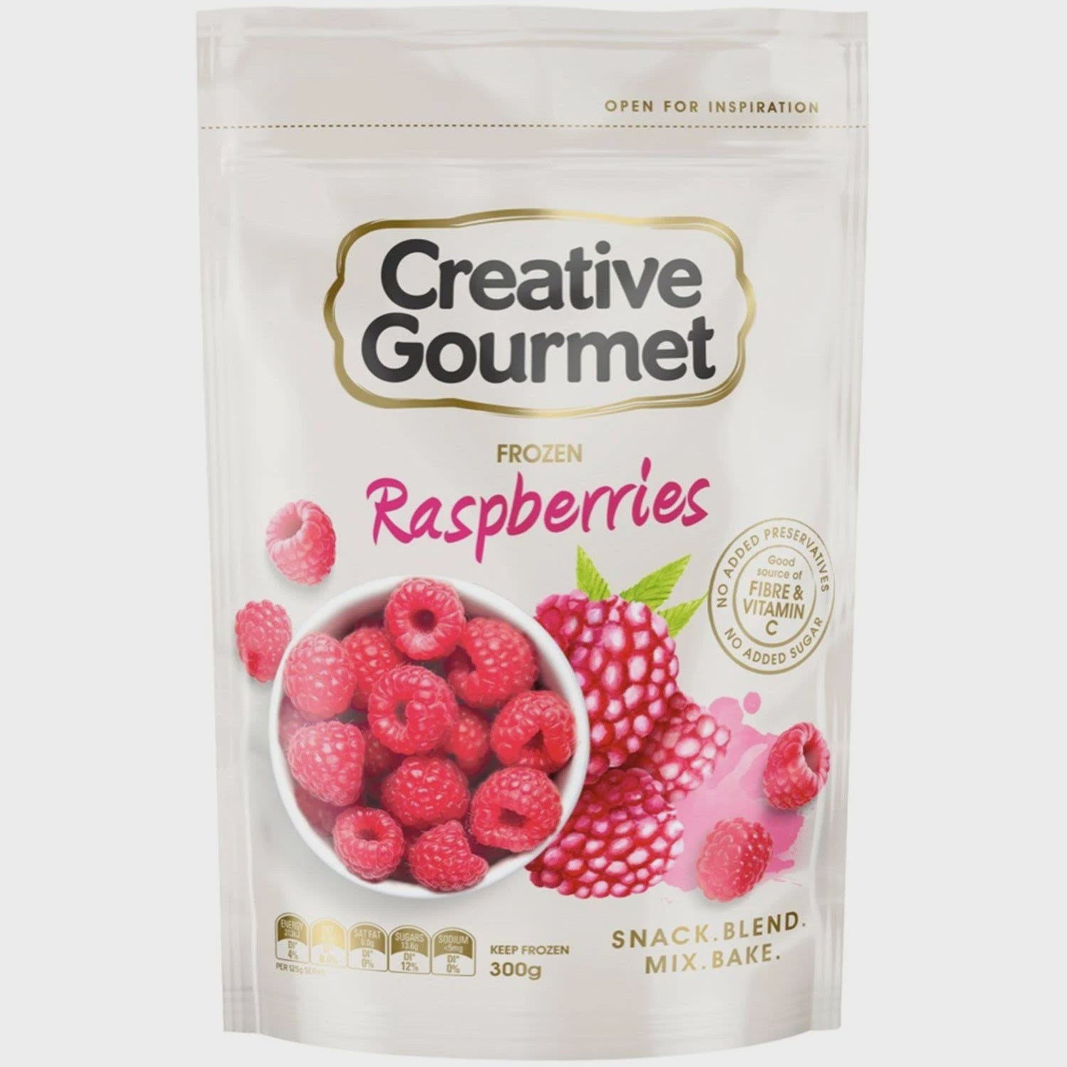 Creative Gourmet Raspberries 300g