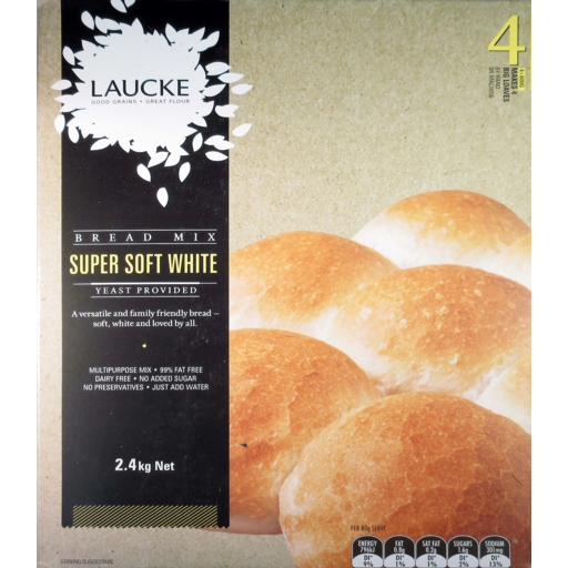 Laucke White Super Soft Bread Mix 2.4kg