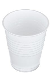 Genfac White Plastic Cups 200ml 50s 20ctn