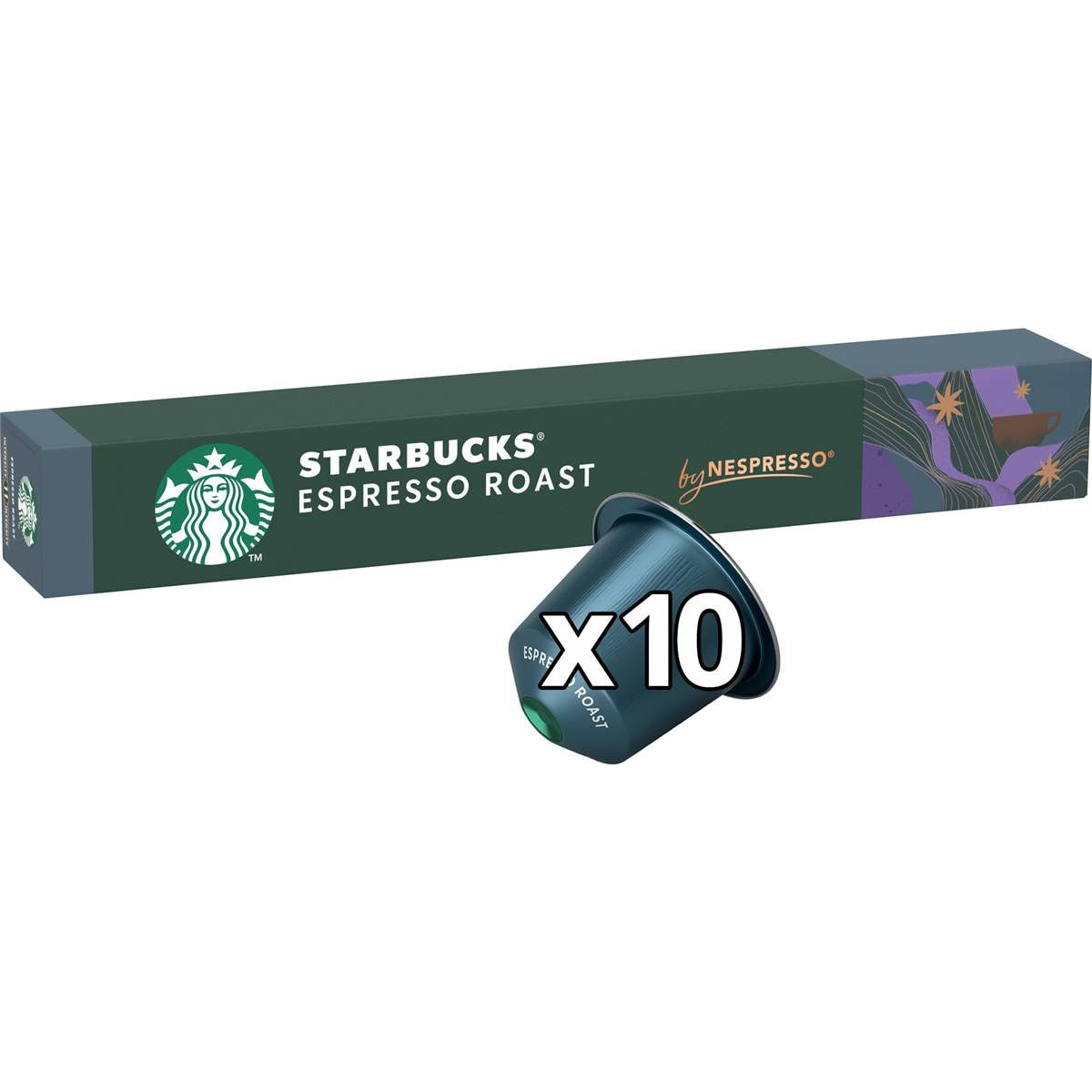 Starbucks By Nespresso Dark Espresso Roast Capsules | 10 pack