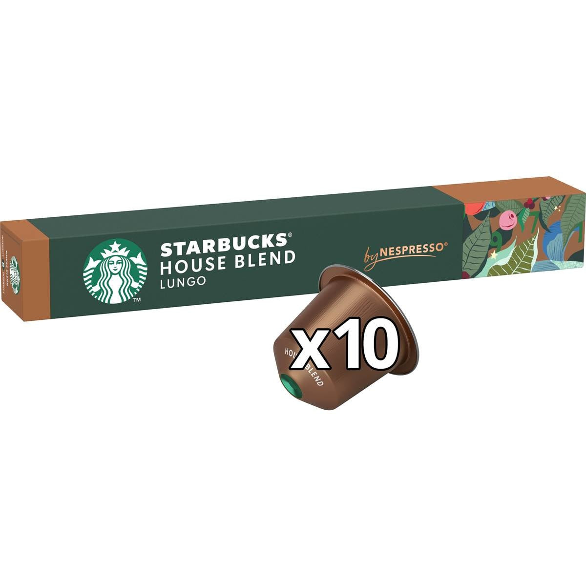 Starbucks By Nespresso House Blend Lungo Capsules | 10 pack