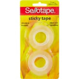 Sellotape Sticky Tape 18x25 2pk