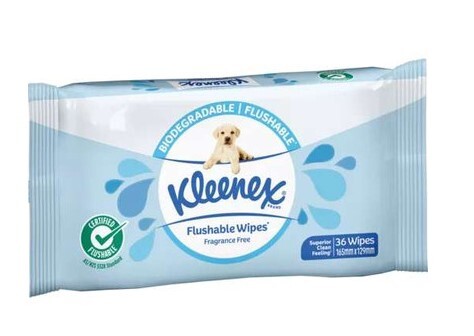 Kleenex Flushable Unscented Wipes 36pk