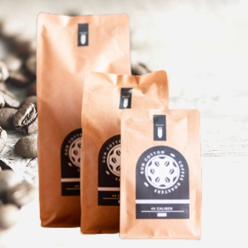 Gun Cotton Coffee Beans 44. Caliber Blend 1kg - Locally Roasted