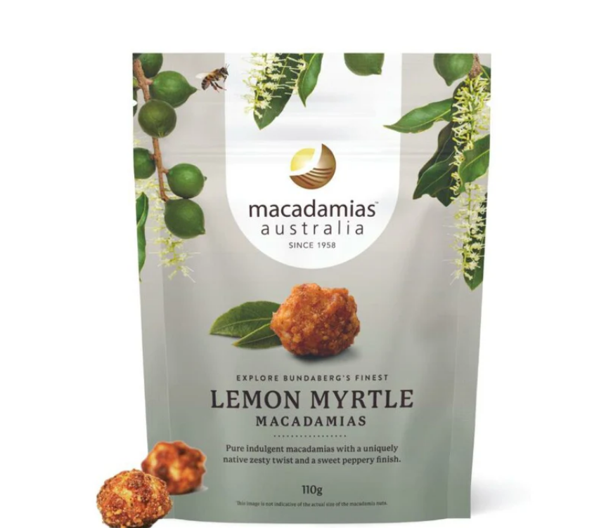 Australian Lemon Myrtle Roasted Macadamia 110g