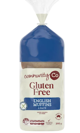 Community Co Gluten Free English Muffins 6pk 390g