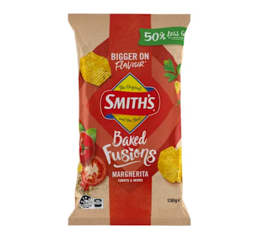 Smith's Ovenbaked Chips Fusions Margherita 130 g