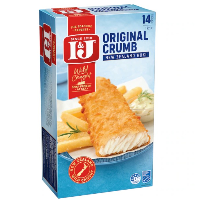 I & J Original Crumb Fish 1kg