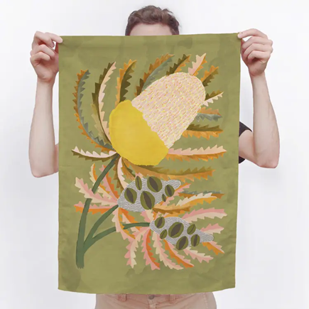 Togetherness Tea Towel Banksia Bloom