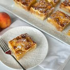 Peach Kuchen Tart - Gluten Free