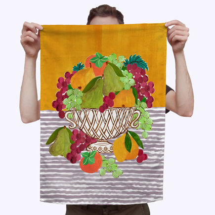 Togetherness Tea Towel Fruit Basket