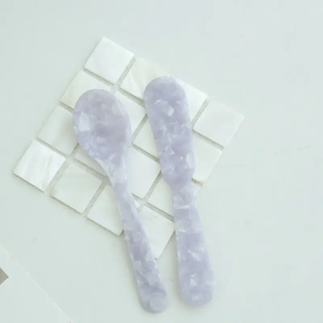 Acrylic Spoon/Butterknife Set - Lilac Dream