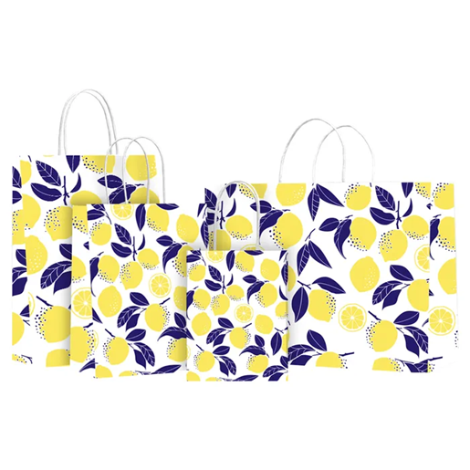 Twisted Handle Paper Gift Bag (S) - Limoncello