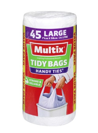 Multix Bags Handy Tie Large 45pk