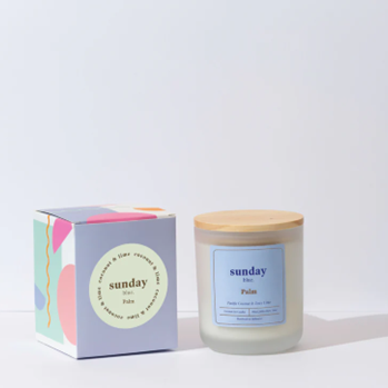 Sunday Blue - Palm | Coconut & Lime - 220ml Candle