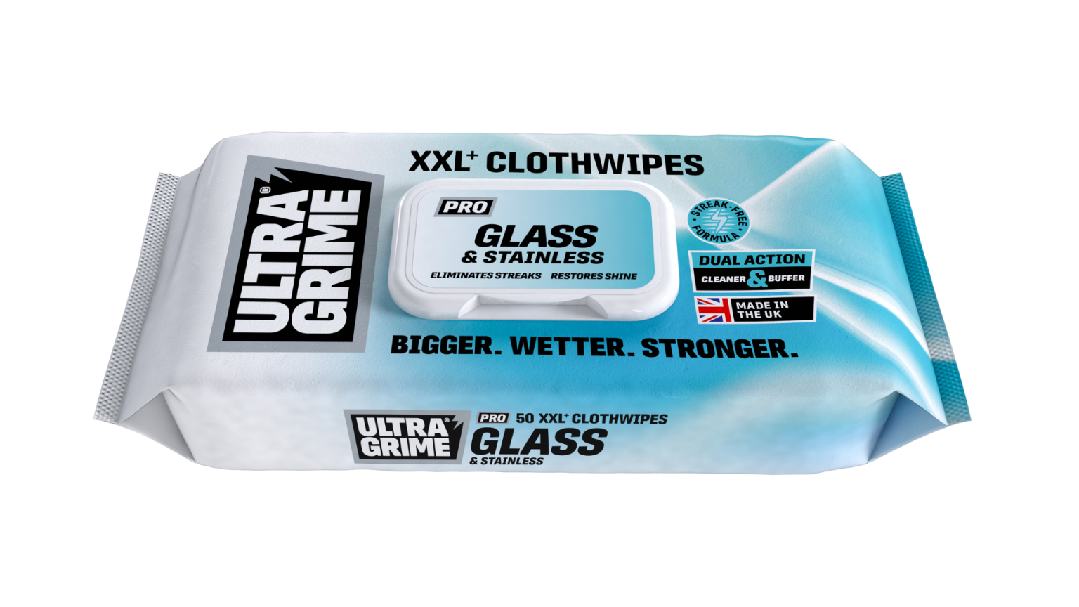 Ultragrime Glass & Stainless Wipes 50pk