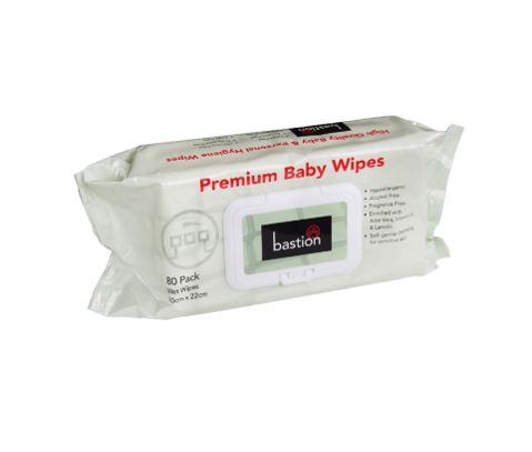 Bastion Pacific Premium Baby Wipes 80pk
