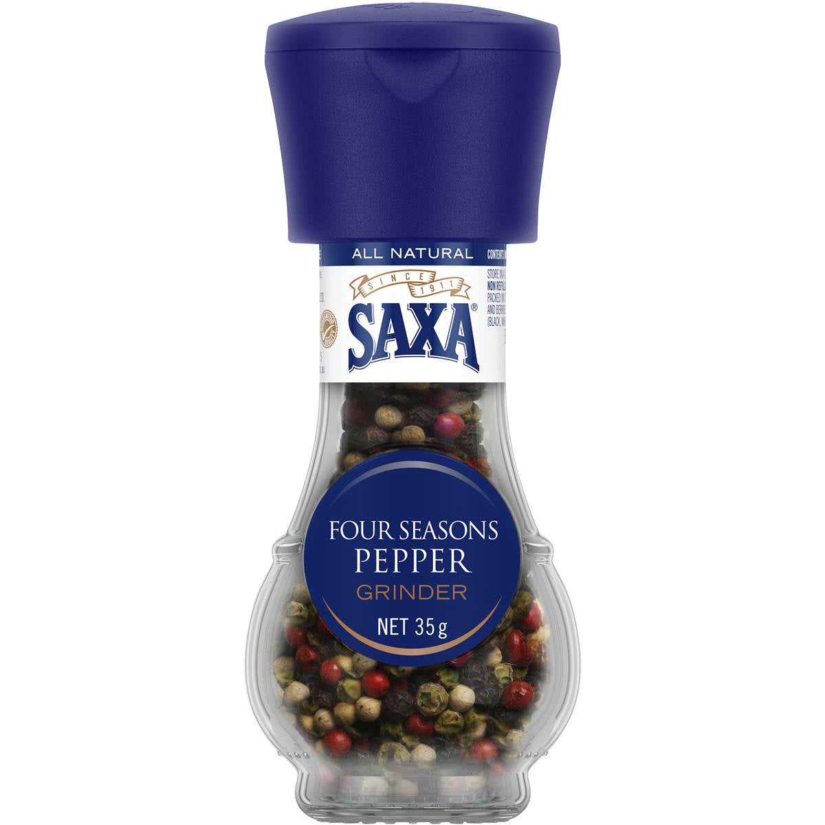 Saxa Pepper Grinder 4 Seasons 45g