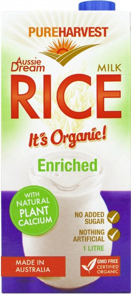 Pure Harvest Long Life Original Rice Milk 1L