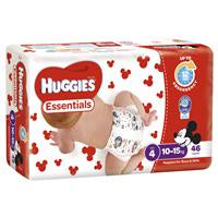 Huggies Essentials Size 4 Nappies 46pk