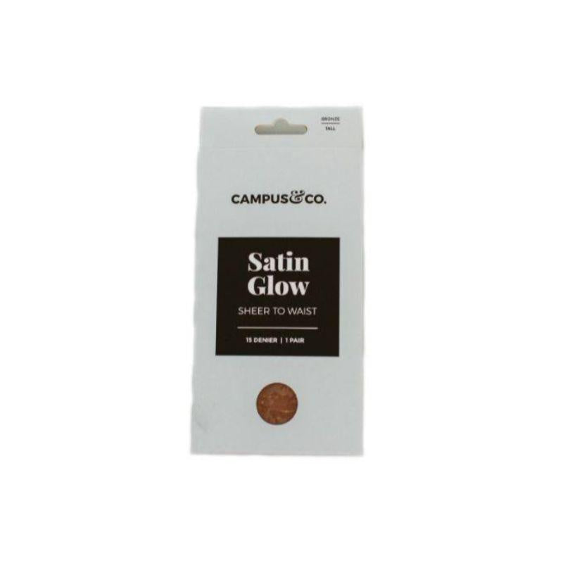 Campus & Co. Satin Sheer to Waist Bronze Stockings Tall