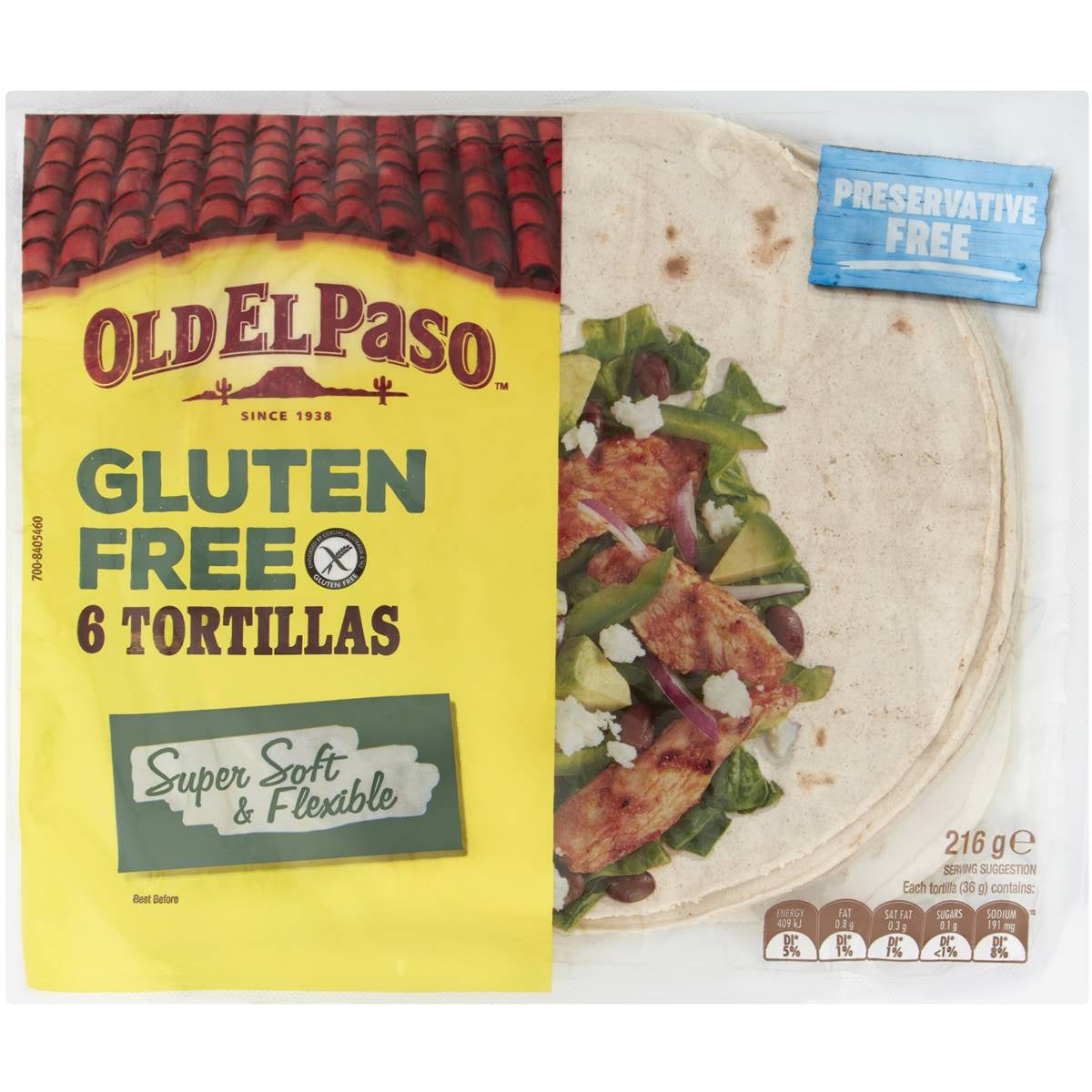 Old El Paso Tortilla GF 6pk