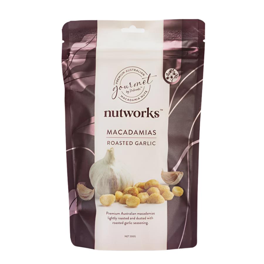 Nutworks Roasted Garlic Macadamias 200g