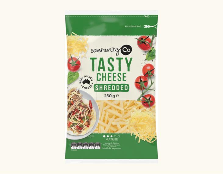 Community Co Tasty Shredded Cheese 250g
