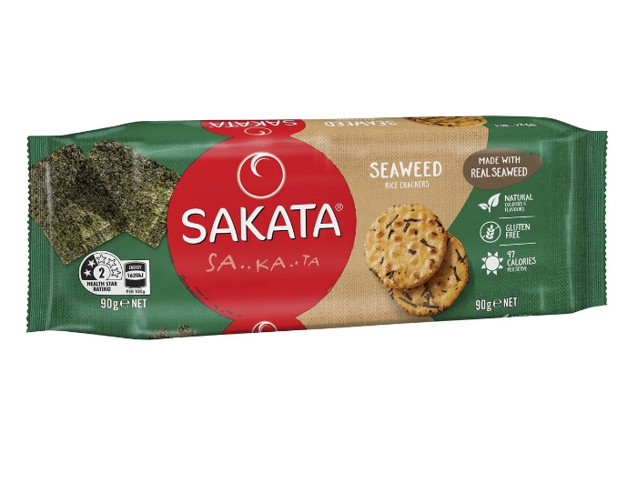 Sakata Seaweed Rice Crackers 90g