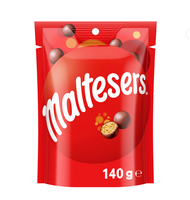 Maltesers Milk Chocolate Snack & Share Bag 140g