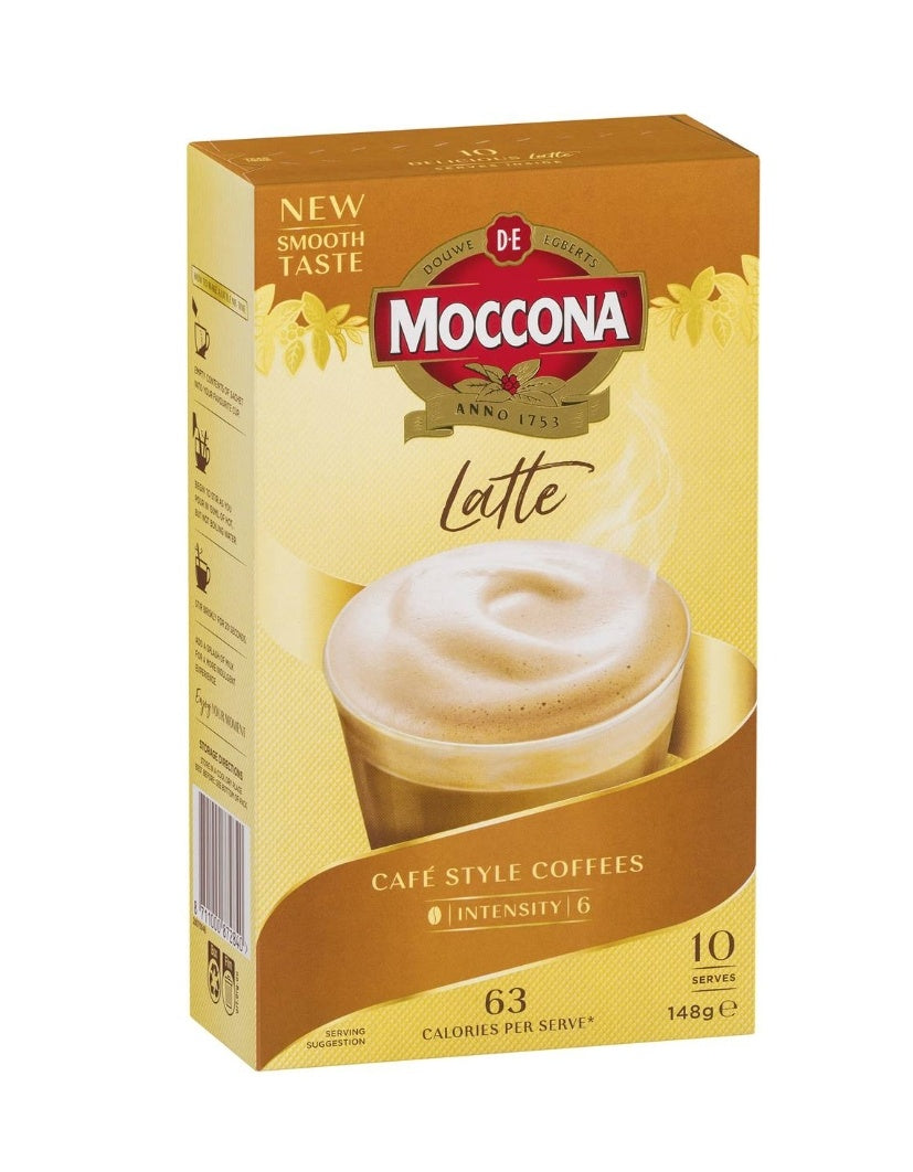Moccona Coffee Sachets Latte 10 Pack