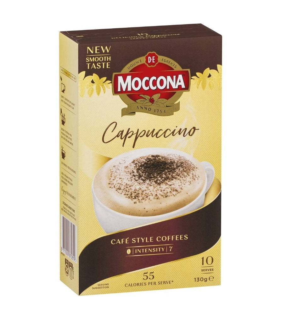 Moccona Coffee Sachets Cappuccino 10 Pack