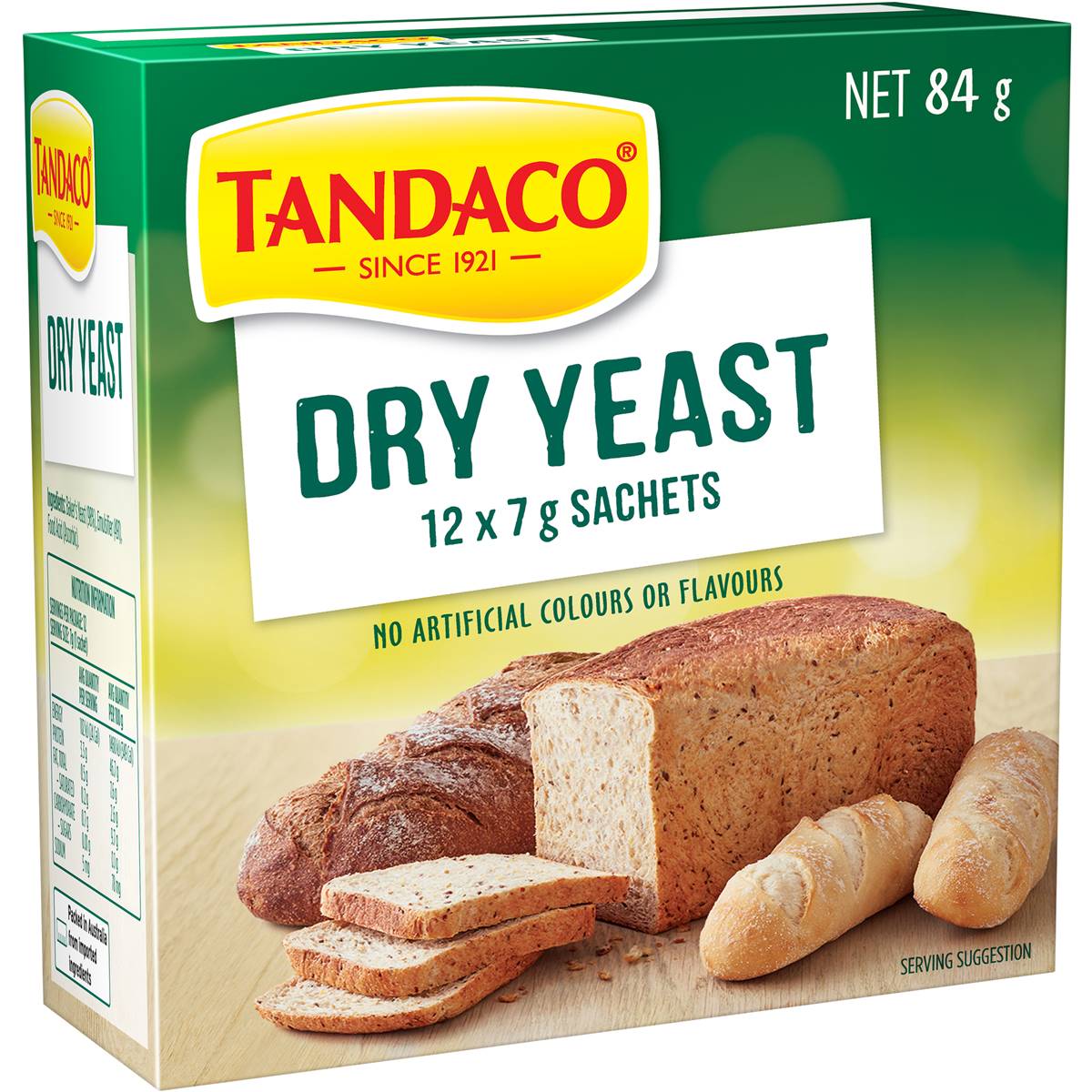 Tandaco Dry Yeast 12pk 84g