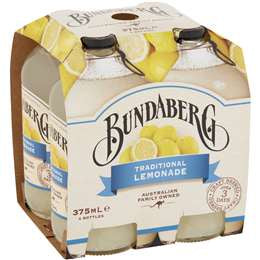 Bundaberg Drinks Traditional Lemonade 4pk