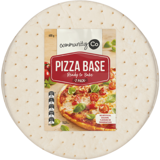 Community Co Pizza Bases 2pk 600g