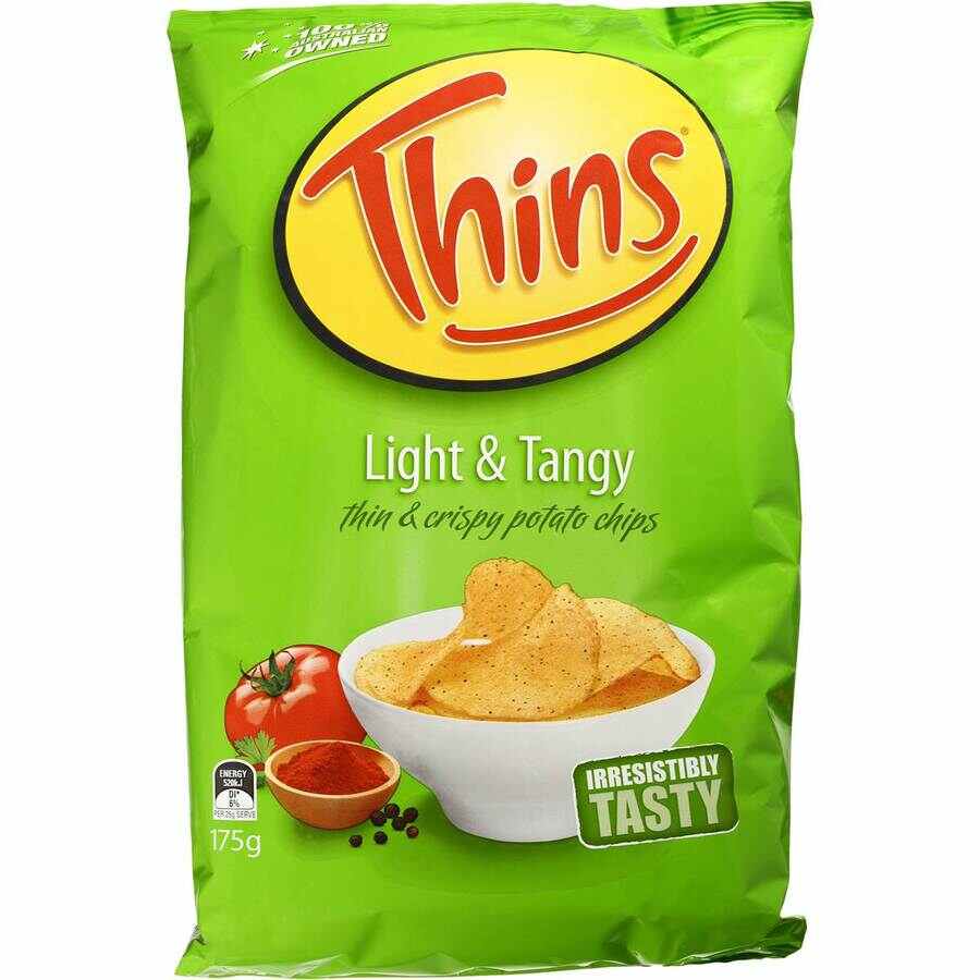 Thins Light & Tangy Chips 175g