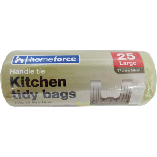 Homeforce Kitchen Tidy Bag Vanilla 35lt/LGE 25pk