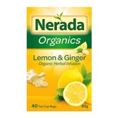 Nerada Organic Lemon & Ginger Tea Bags 40pk