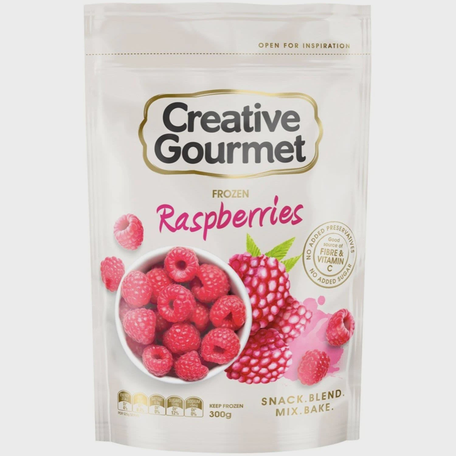Creative Gourmet Raspberries 300g