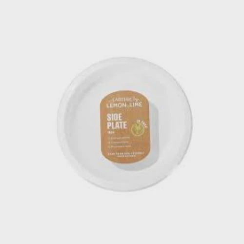 Lemon & Lime Disposable Side Plate White 18cm 30Pk